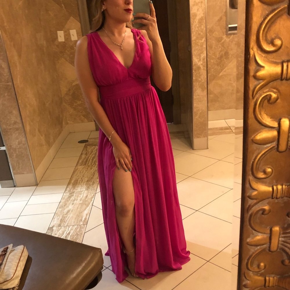 Formal pink dress